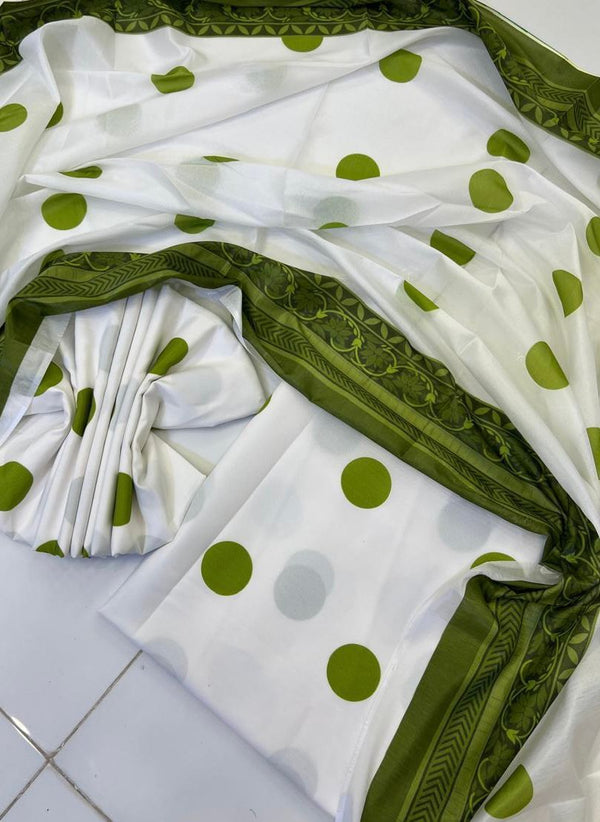 Digital Printed 3 Piece Swiss Lawn With Silk Dupatta Collection 106 (unstitch)