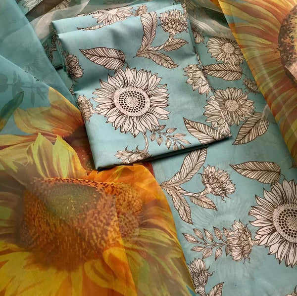 Digital Printed Swiss Lawn 3pc collection 206